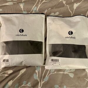 Colorfulkoala Flare Leggings High Waisted Wide Leg Yoga Pants 29.5" inseam